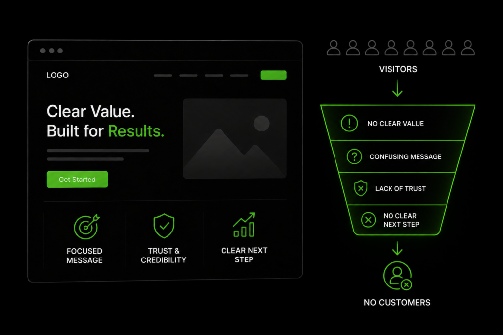 What Actually Makes a Website Convert Visitors Into Customers